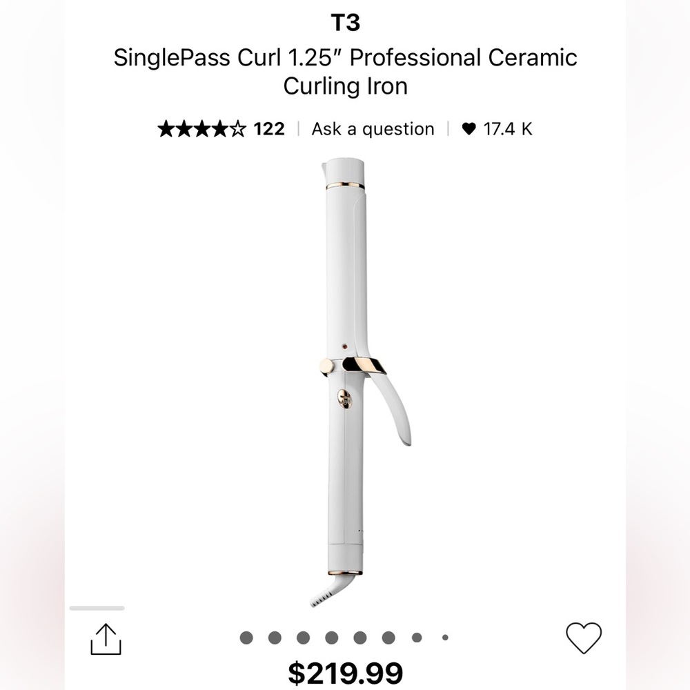 T3 Single Pass Curling Iron